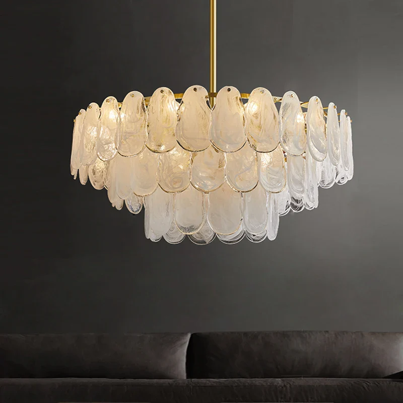lustre suspendu en verre design nuage créatif moderne - Image 3
