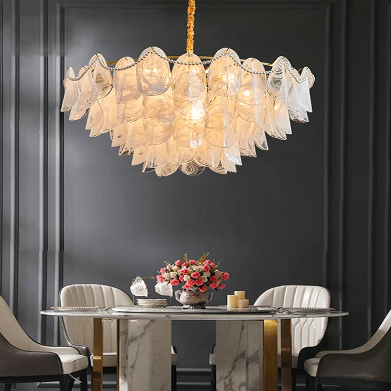 lustre suspendu en verre design nuage créatif moderne - Image 5