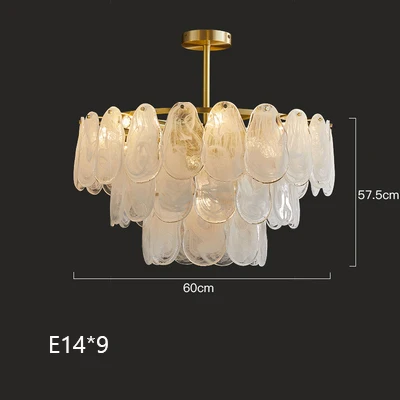 lustre suspendu en verre design nuage créatif moderne - Image 8