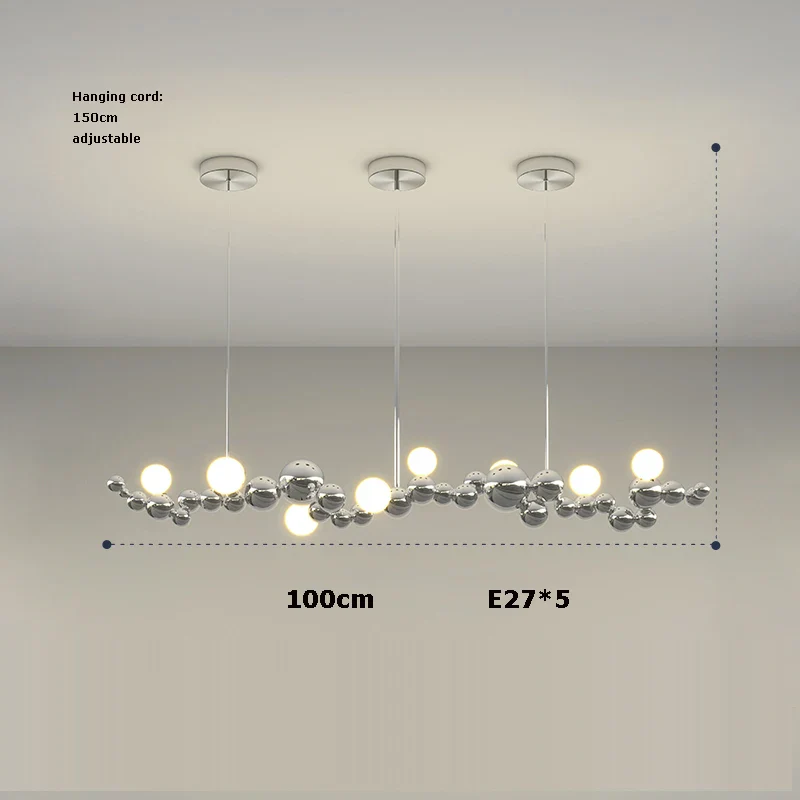 lustre suspendu led à intensité variable artistique - Image 15