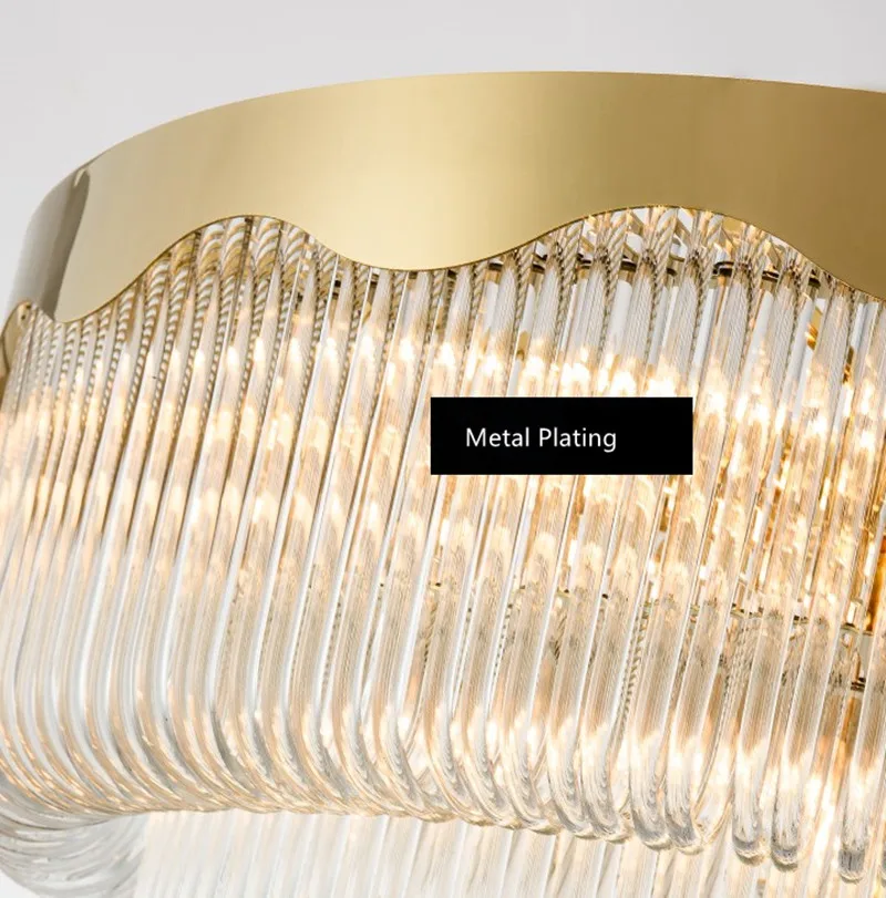 lustre suspendu moderne en verre cristal design élégant - Image 4
