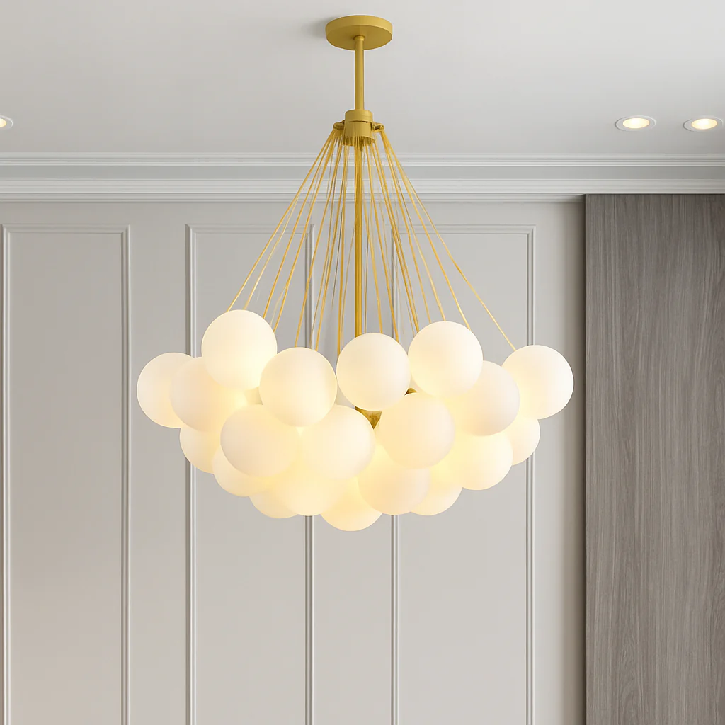lustre suspendu moderne en verre pour décoration intérieure - Image 7