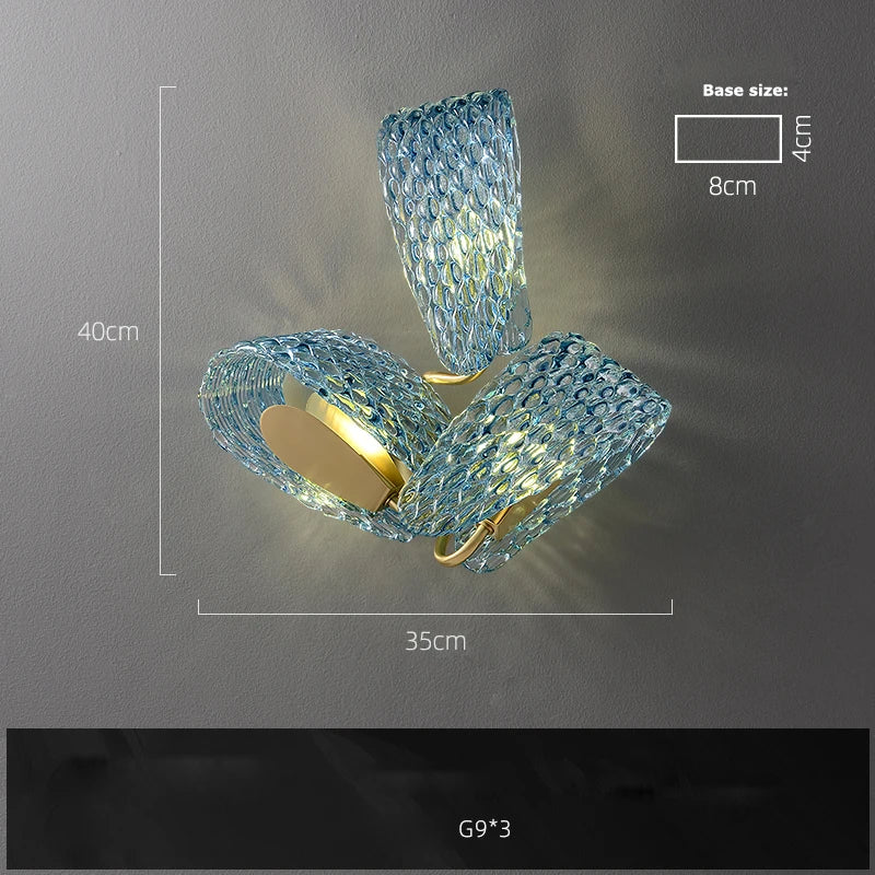 lustre suspension led en verre cristal pour éclairage - Image 14