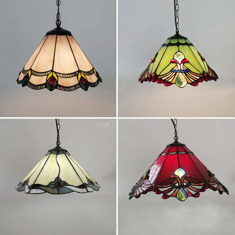 lustre tiffany vitrail style méditerranéen pour intérieur élégant