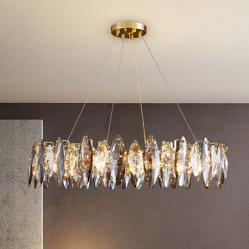 lustre vintage art déco en cristal pour éclairage intérieur - Image 3