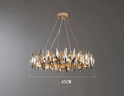 lustre vintage art déco en cristal pour éclairage intérieur - Image 7