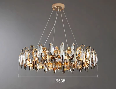 lustre vintage art déco en cristal pour éclairage intérieur - Image 9