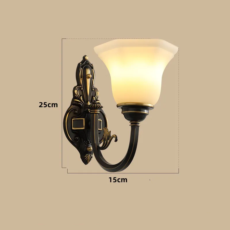 lustre vintage en cuivre avec abat-jour en verre dépoli - Image 10