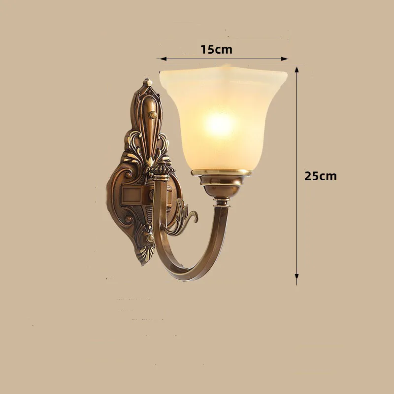 lustre vintage en cuivre avec abat-jour en verre dépoli - Image 11