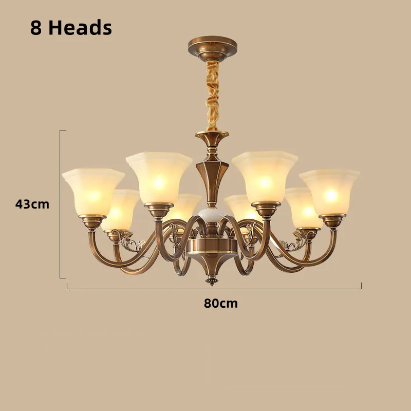 lustre vintage en cuivre avec abat-jour en verre dépoli - Image 15