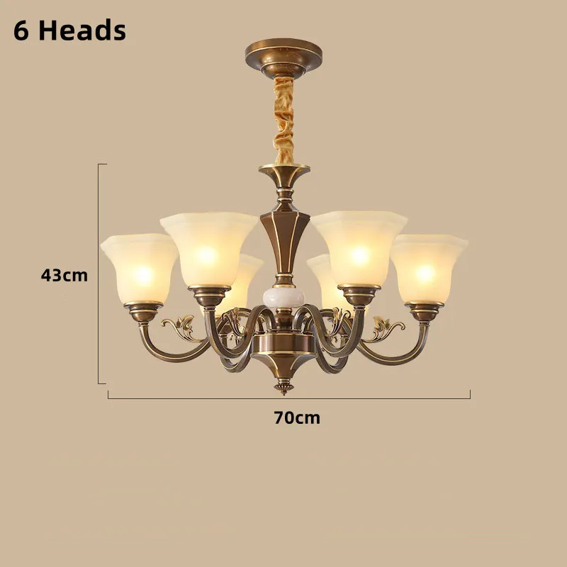 lustre vintage en cuivre avec abat-jour en verre dépoli - Image 16