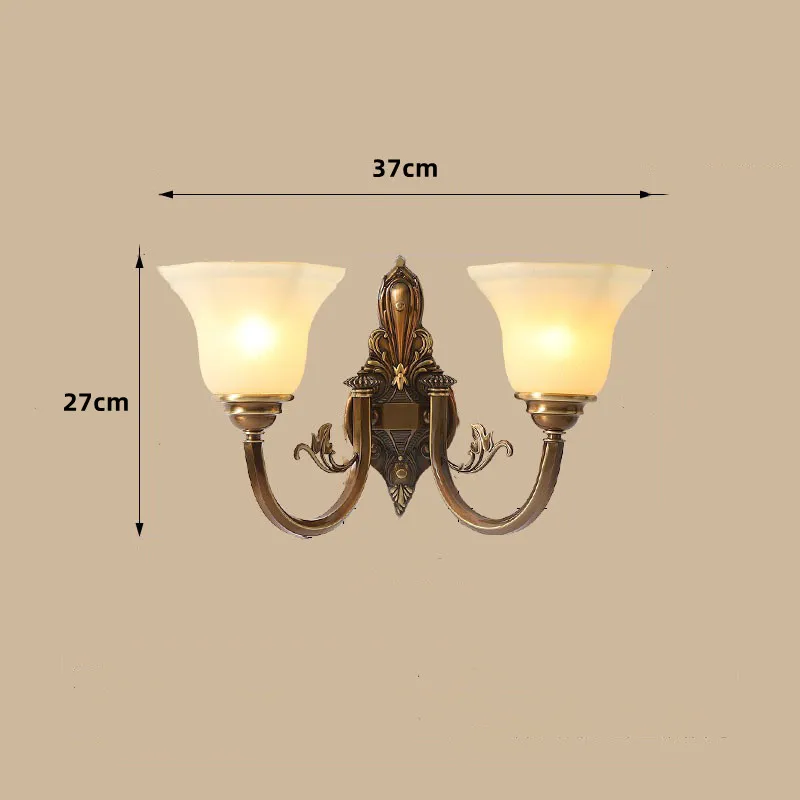 lustre vintage en cuivre avec abat-jour en verre dépoli - Image 18