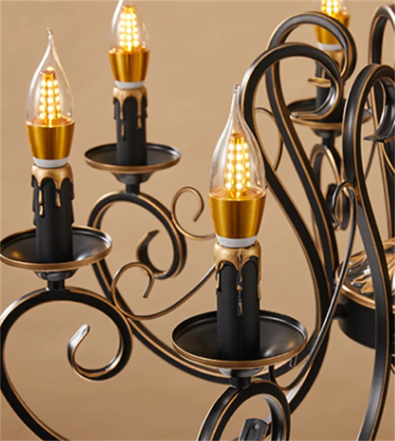 lustre vintage en fer rétro pour intérieur élégant - Image 5