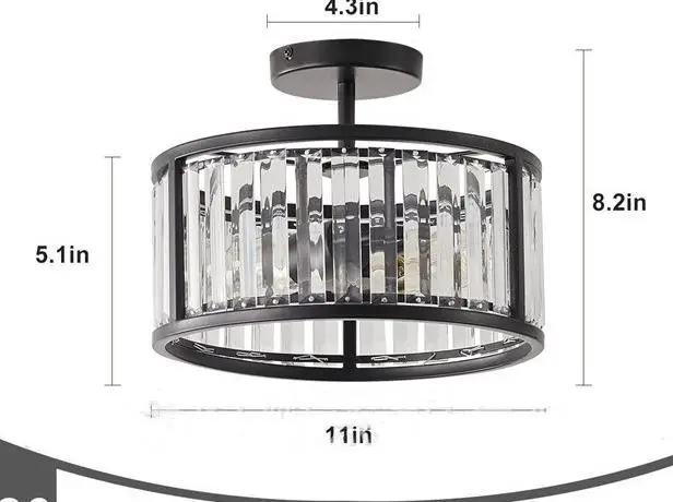 lustre vintage rond pour intérieur style loft moderne - Image 9