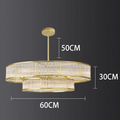 lustres en cristal doré modernes pour éclairage intérieur - Image 10