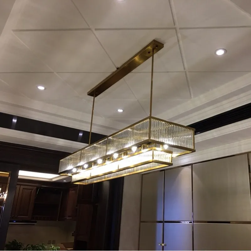 lustres en cristal doré modernes pour éclairage intérieur - Image 5