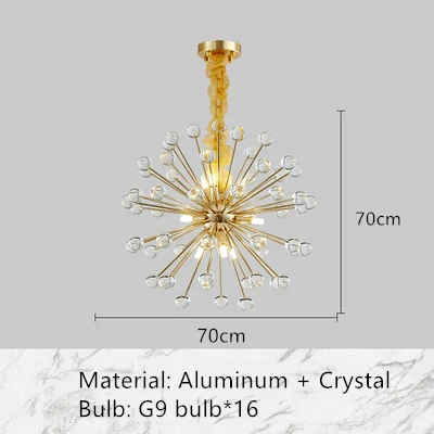 lustres modernes en cristal pour décoration romantique intérieure - Image 10