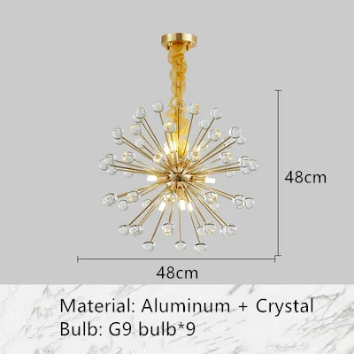 lustres modernes en cristal pour décoration romantique intérieure - Image 11