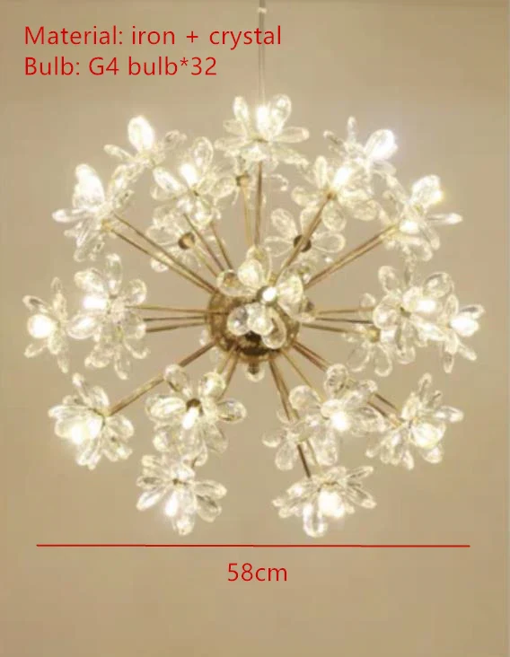 lustres modernes en cristal pour décoration romantique intérieure - Image 17