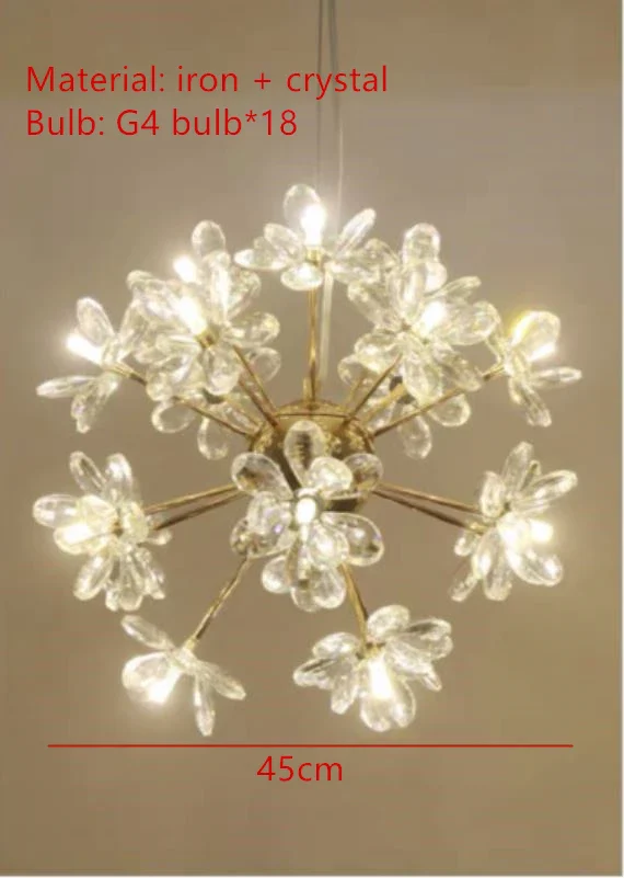 lustres modernes en cristal pour décoration romantique intérieure - Image 19