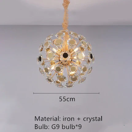 lustres modernes en cristal pour décoration romantique intérieure - Image 7