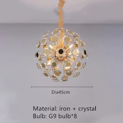 lustres modernes en cristal pour décoration romantique intérieure - Image 8