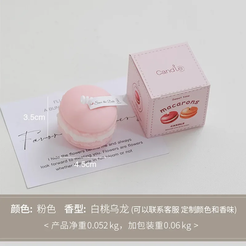 mini bougie parfumée macaron pour décoration intérieure et souvenirs - Image 12