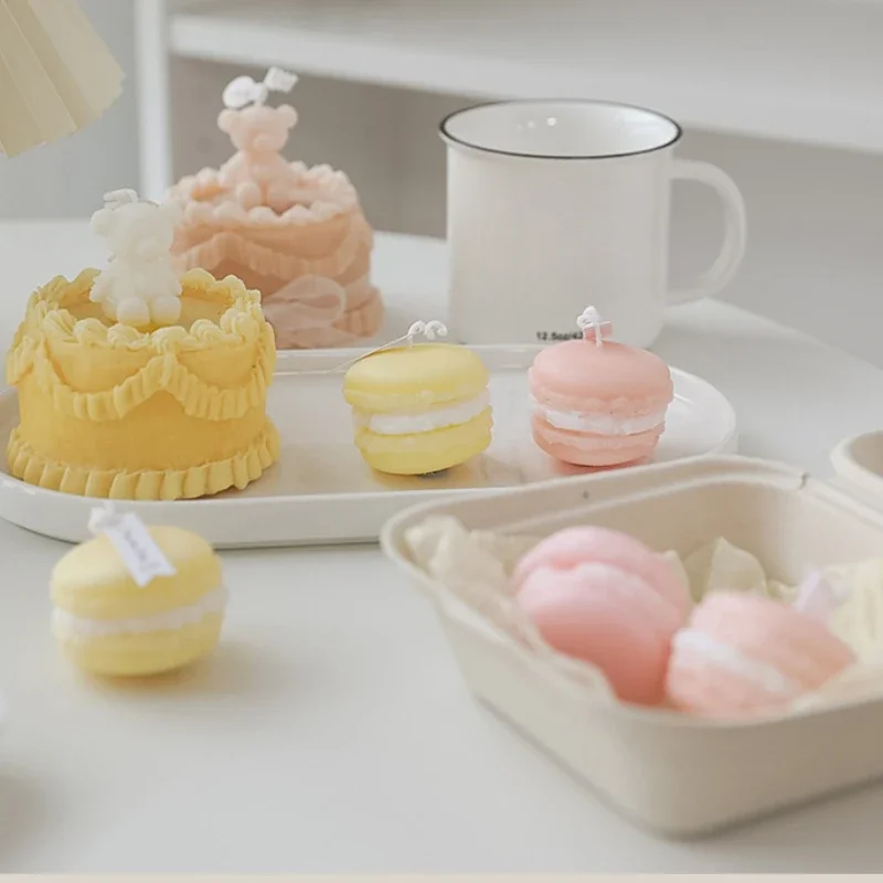 mini bougie parfumée macaron pour décoration intérieure et souvenirs - Image 5