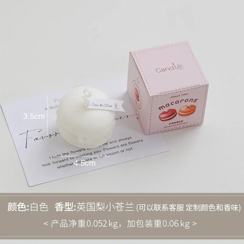 mini bougie parfumée macaron pour décoration intérieure et souvenirs - Image 8