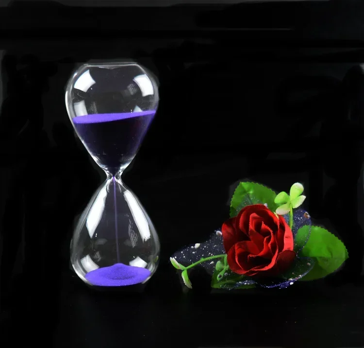 minuterie sablier aimanté 45 minutes artisanat horloge soufflée à la main - Image 4