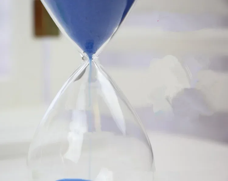 minuterie sablier aimanté 45 minutes artisanat horloge soufflée à la main - Image 6