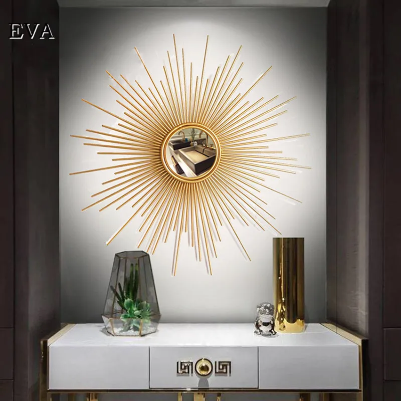 miroir décoratif en métal pour décoration murale créative - Image 7