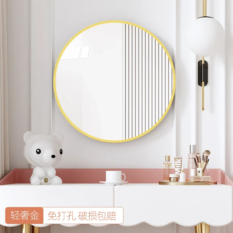miroir décoratif nordique rond pour salle de bain - Image 7