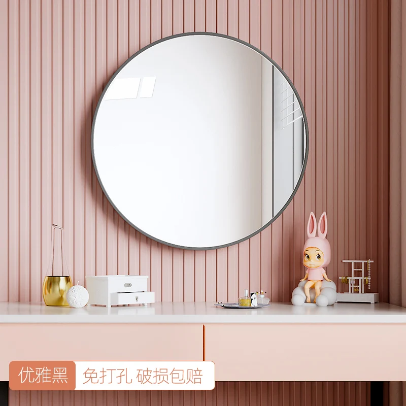 miroir décoratif nordique rond pour salle de bain - Image 8