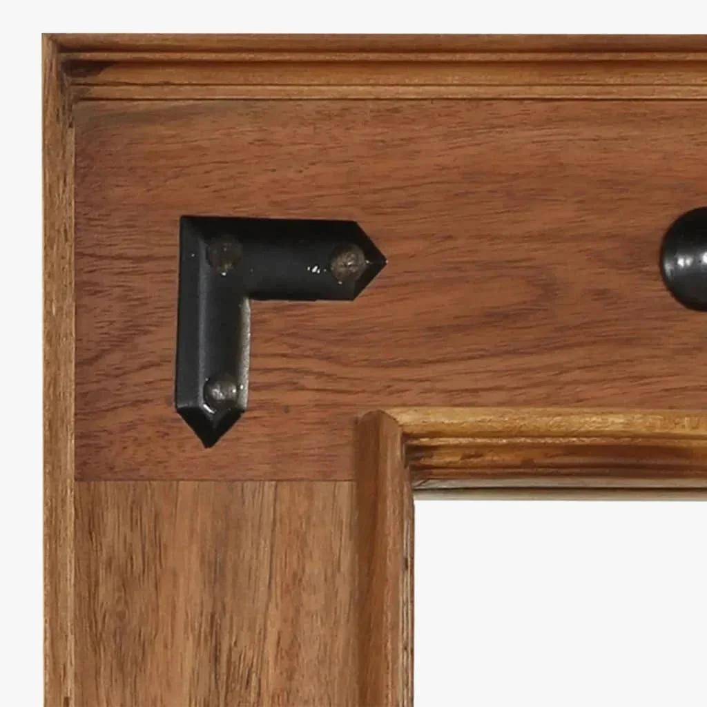 miroir en bois d'acacia massif pour décoration murale intérieure - Image 3