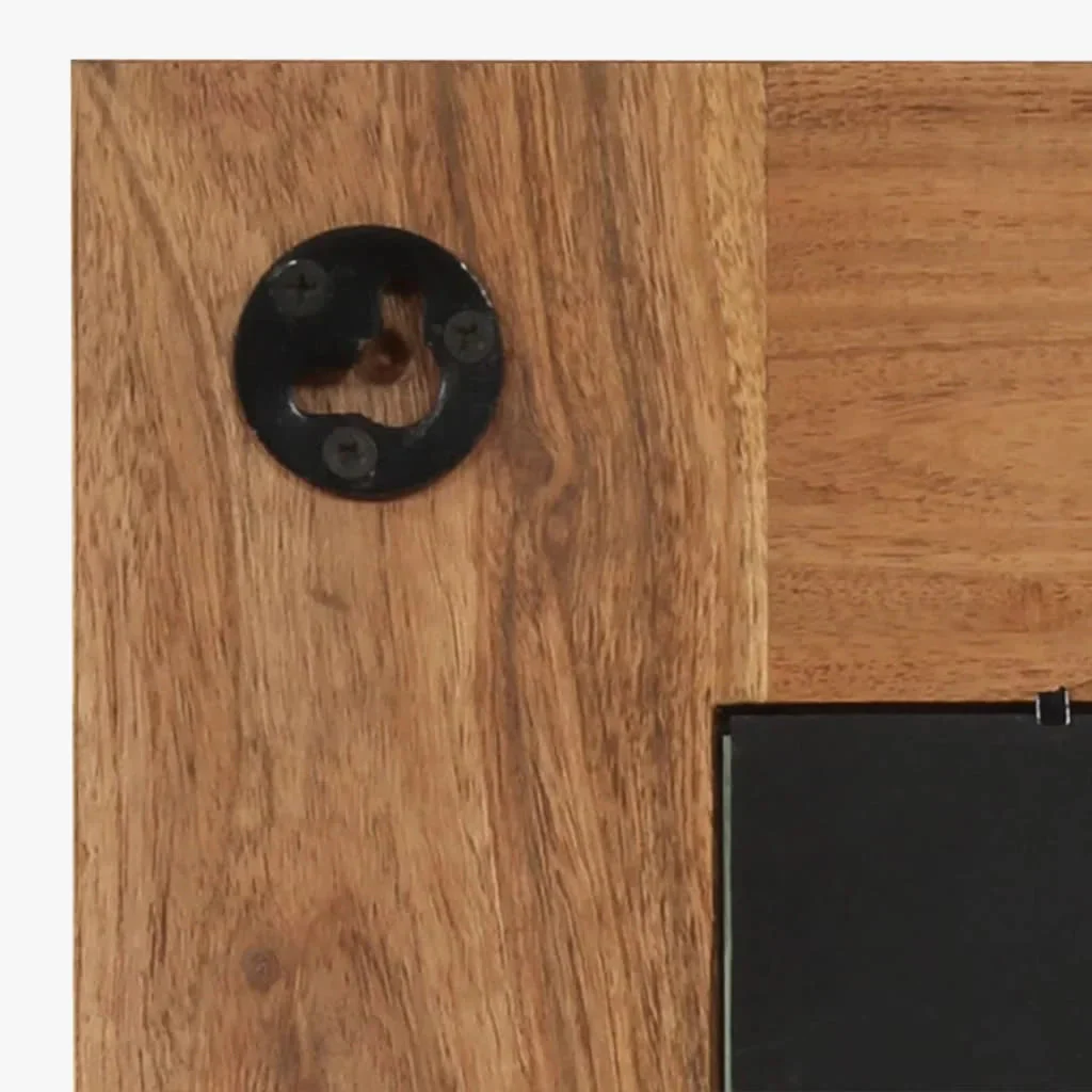 miroir en bois d'acacia massif pour décoration murale intérieure - Image 6