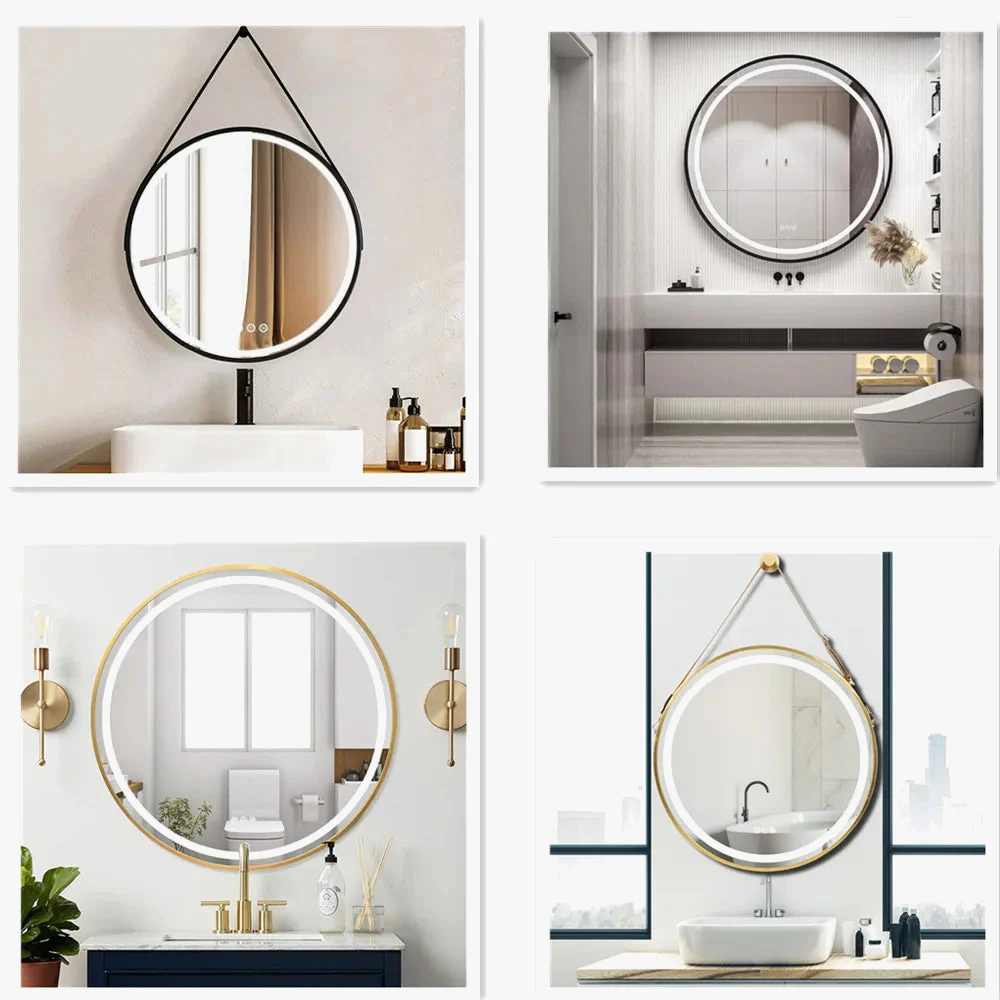 miroir lumineux rond avec intensité variable et antibuée - Image 4