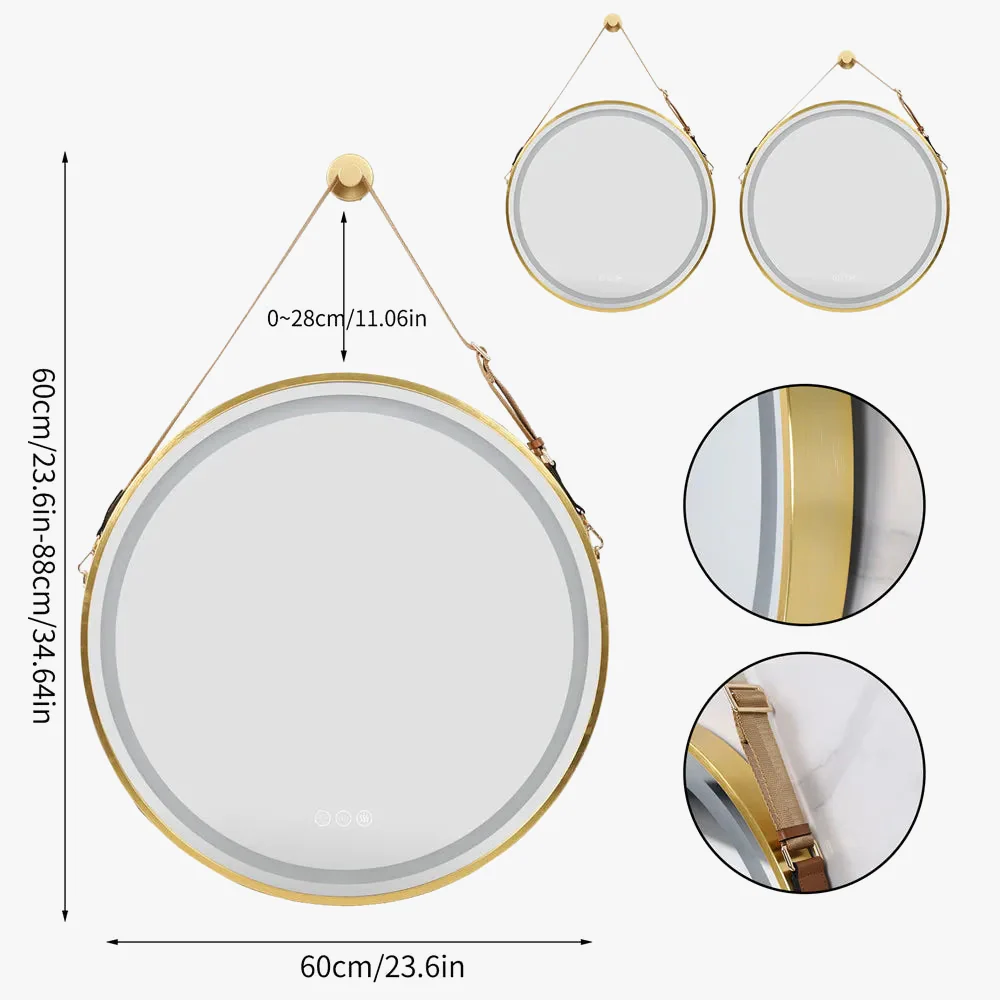 miroir lumineux rond avec intensité variable et antibuée - Image 5