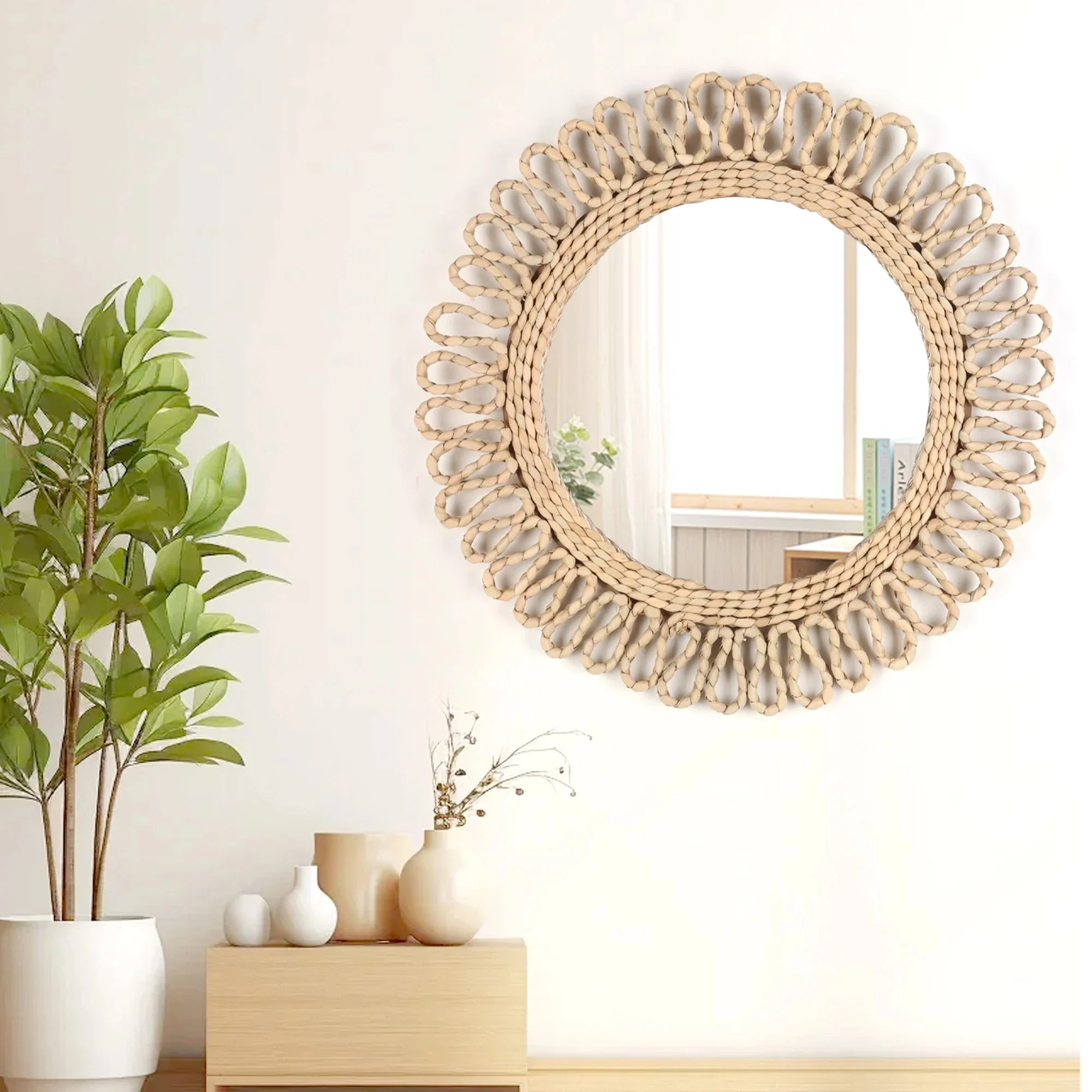 miroir mural bohème décoratif style homestay pour décoration intérieure