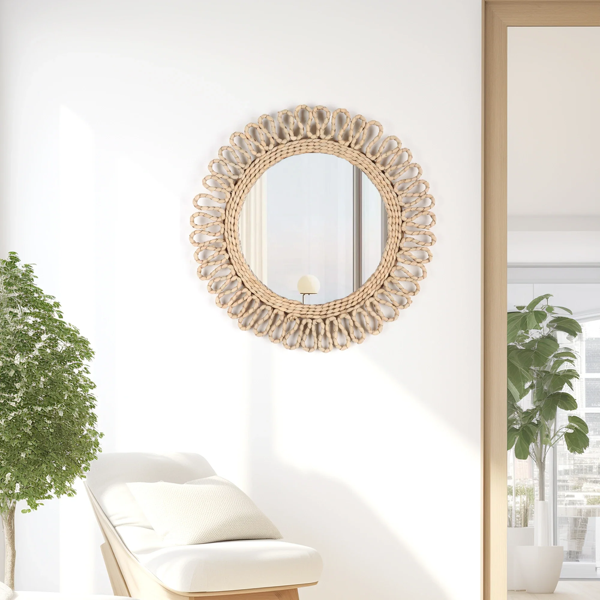 miroir mural bohème décoratif style homestay pour décoration intérieure - Image 2