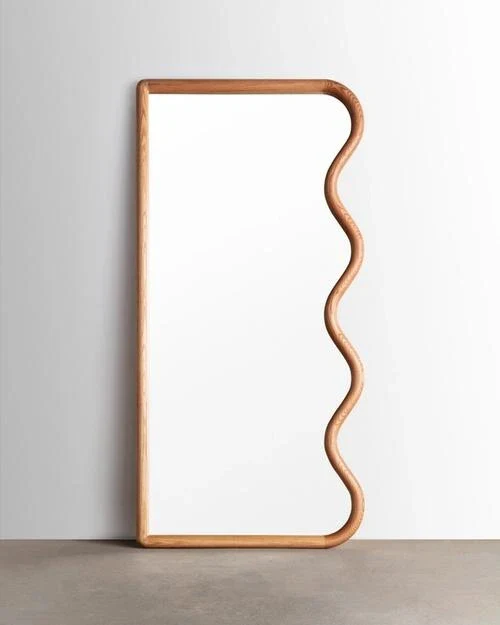miroir rétro créatif en bois pour décoration intérieure mural - Image 6