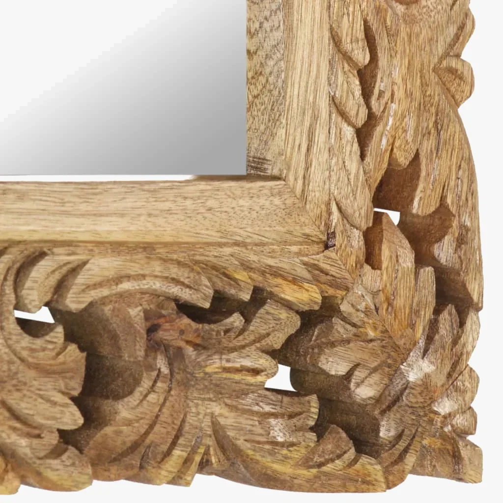 miroir sculpté en bois de manguier pour décoration intérieure - Image 4