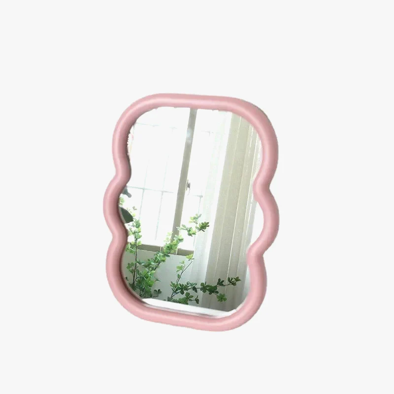 miroirs décoratifs en bois sur pied pour la vanité