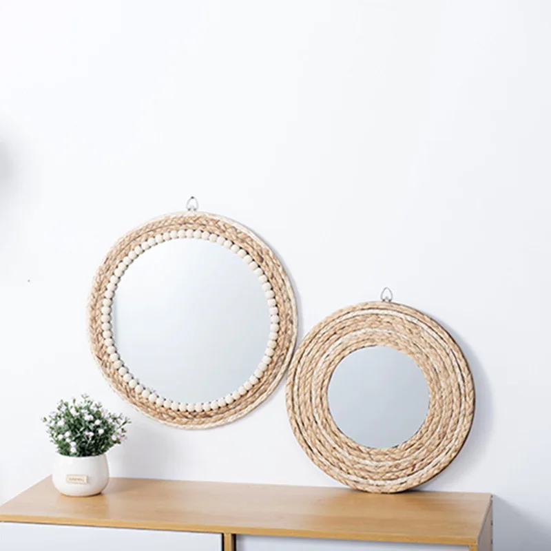 miroirs décoratifs en raphia pour une décoration murale élégante - Image 4
