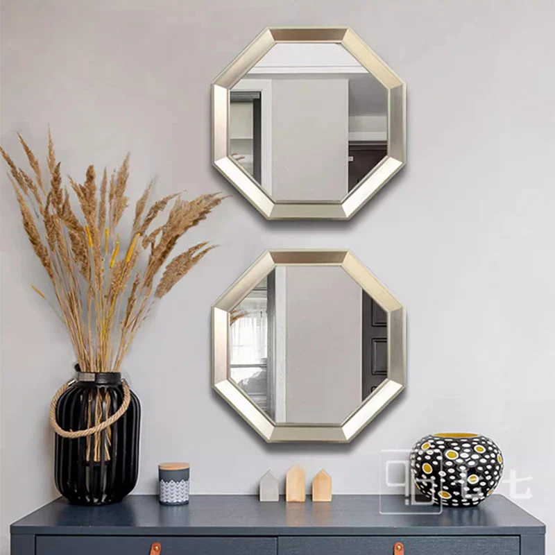 miroirs décoratifs hexagonaux en métal pour décoration esthétique - Image 5