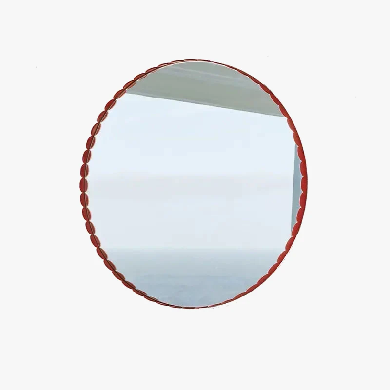miroirs décoratifs rétro nordiques ronds personnalisés pour décoration intérieure