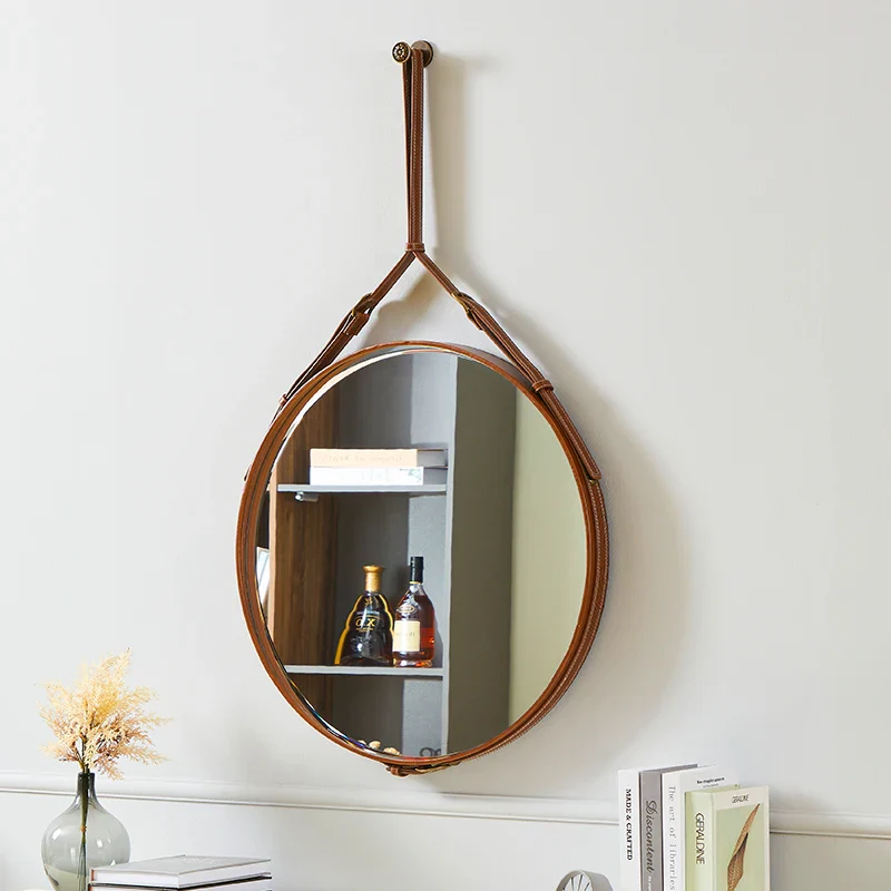 miroirs décoratifs ronds en bois pour décoration intérieure - Image 2