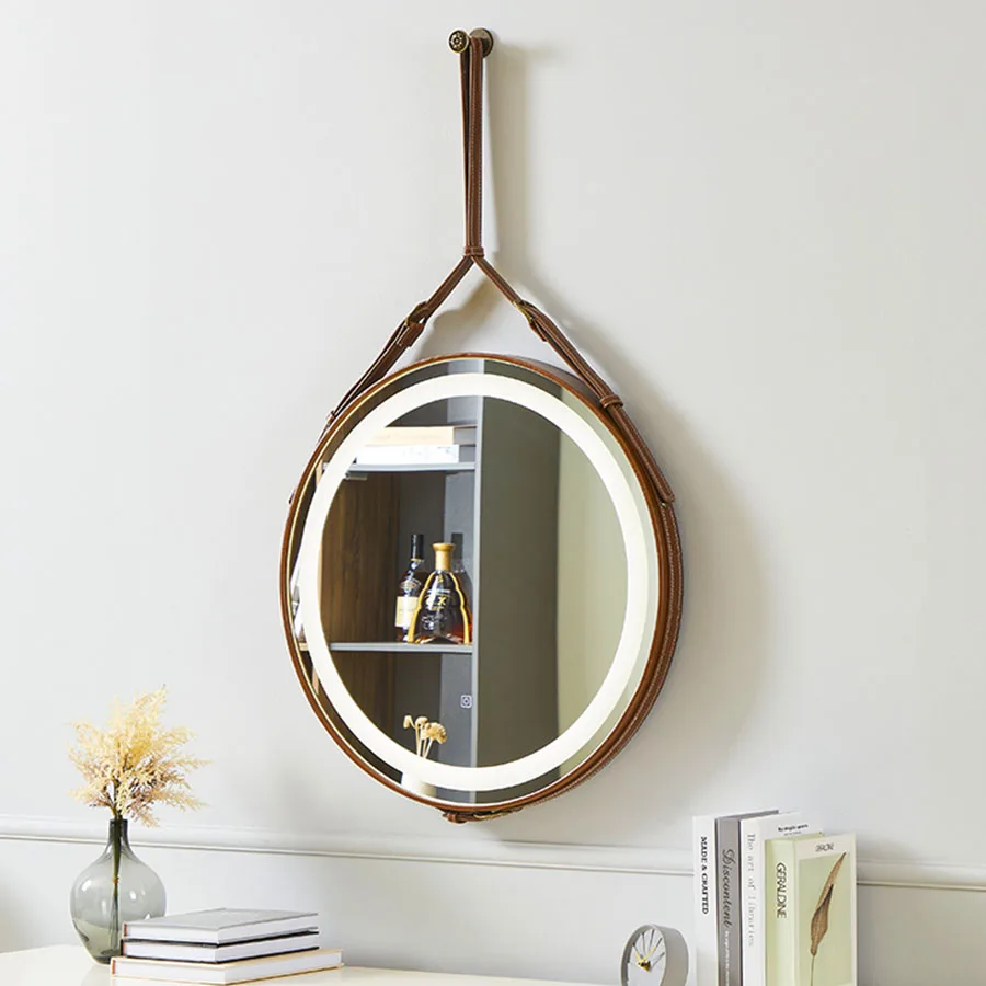miroirs décoratifs ronds en bois pour décoration intérieure - Image 3
