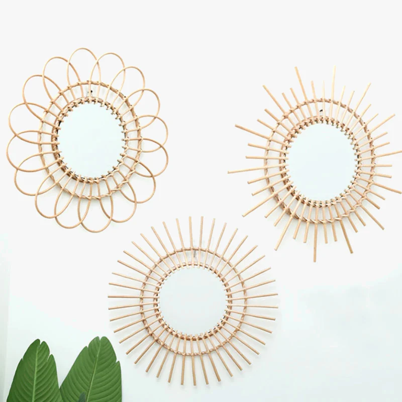 miroirs décoratifs ronds en macramé pour un style nordique - Image 5