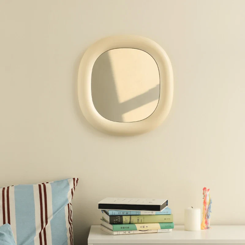 miroirs décoratifs ronds mignons pour maquillage suspendus à la main - Image 2